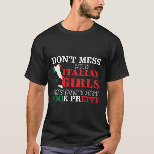 Camiseta No ensucie con el orgullo italiano de Italia de la