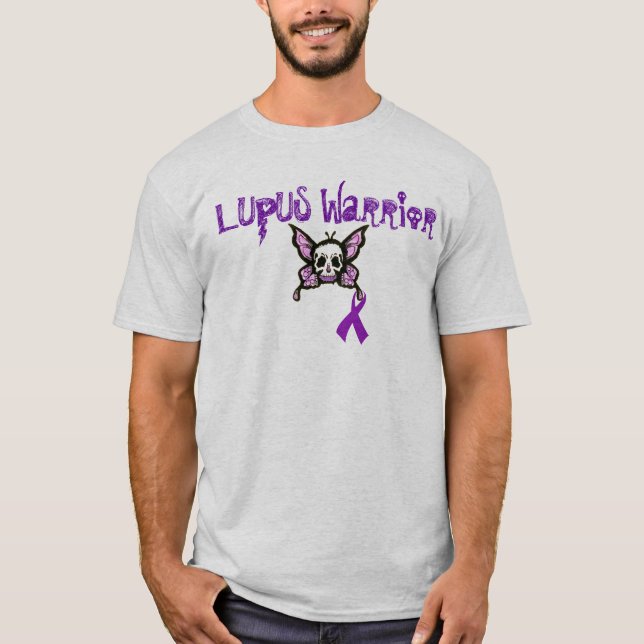 Camiseta No ensucie con un guerrero del lupus (Anverso)