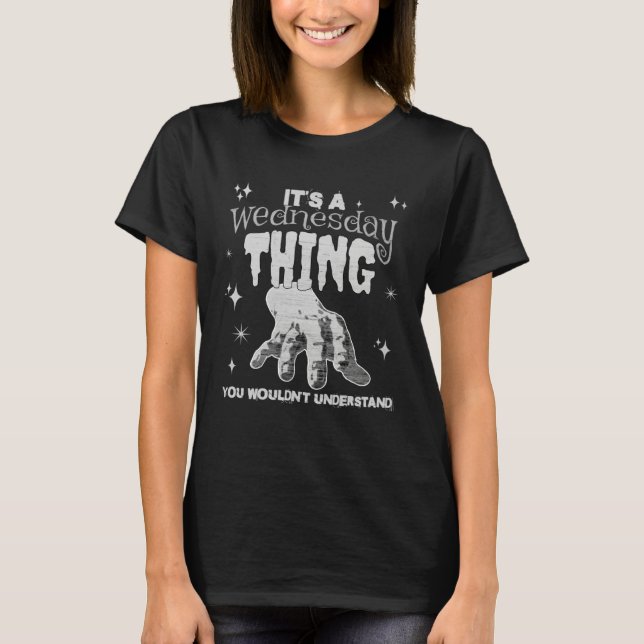 Camiseta No entenderías esto en un miércoles sombrío (Anverso)