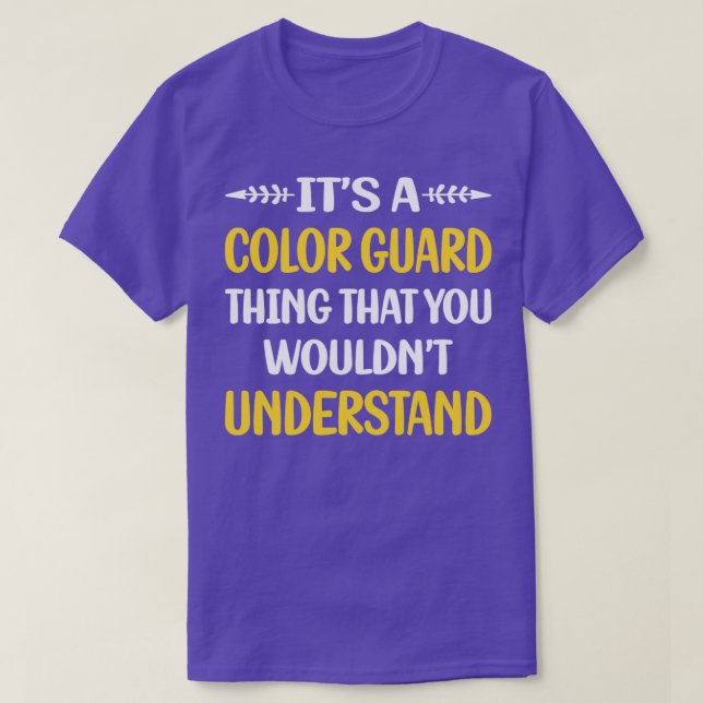 Camiseta No Entiende Colorguard (Diseño del anverso)