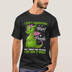 Camiseta No entiendo a los estúpidos hinchas del dragón