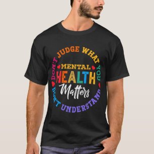 Camiseta No Entiendo Conciencia de Salud Mental Cinta Verde