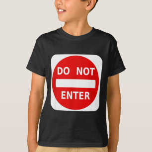 Camiseta No Entrar Señal de Tráfico Calle S
