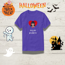 Camiseta "No eres mi tipo de sangre" Gracioso vampiro