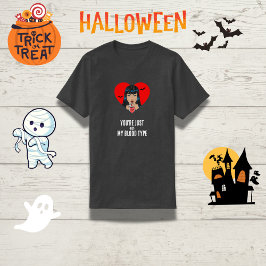 Camiseta "No eres mi tipo de sangre" Gracioso vampiro