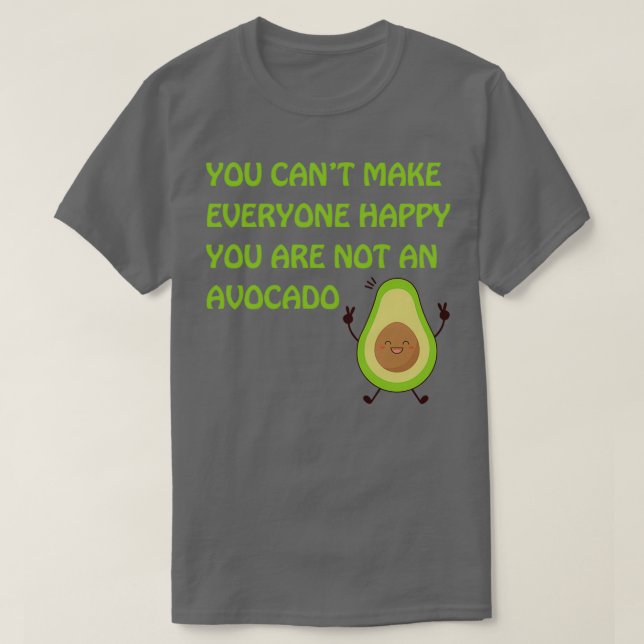 Camiseta no eres un aguacate (Diseño del anverso)