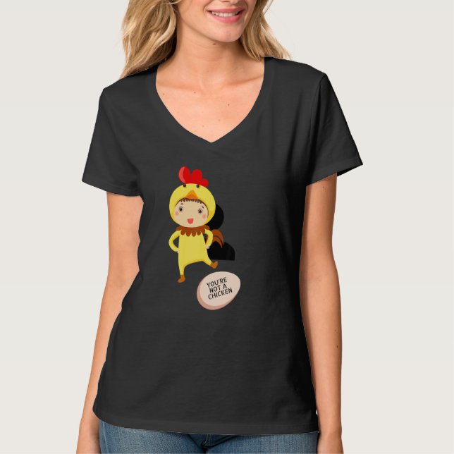 Camiseta No Eres Un Pollo   Chistes De Animales (Anverso)