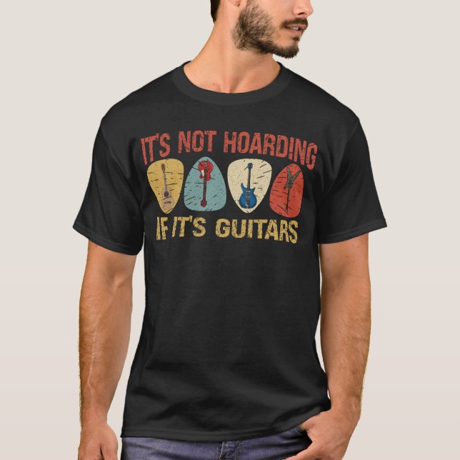 Camiseta No es acaparamiento si es guitarra eléctrica de Gu (Anverso)