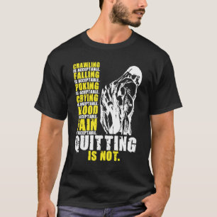 Camiseta No Es Aceptable Salir, Motivación De Trabajo De Gi