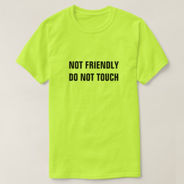 CAMISETA NO ES AMABLE NO TOCAR (Diseño del anverso)
