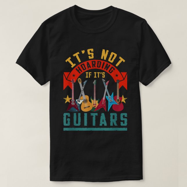 Camiseta No Es Atesorar Si Son Guitarras (Diseño del anverso)