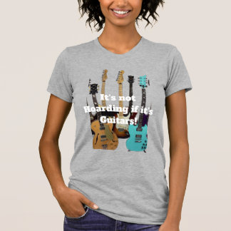 Camiseta No es Atesorar si son guitarras