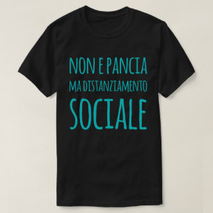 Camiseta no es barriga sino distanciamiento social