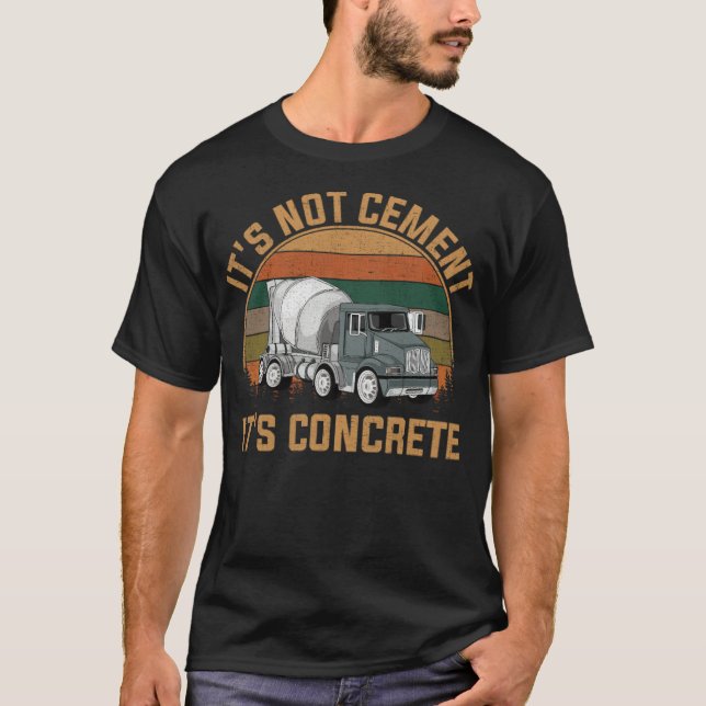 Camiseta No es cemento su hormigón, un día sin (Anverso)