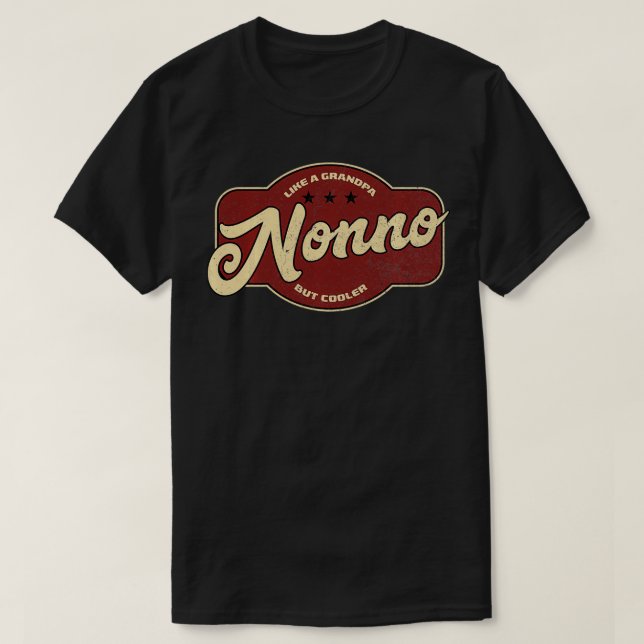 Camiseta No es como un abuelo pero italiano más frío no (Diseño del anverso)