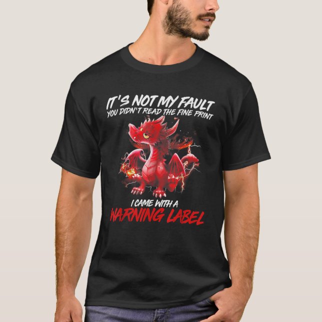 Camiseta No es culpa mía que no hayas leído la impresión fi (Anverso)