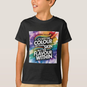 Camiseta No es el color de tu piel sino el sabor