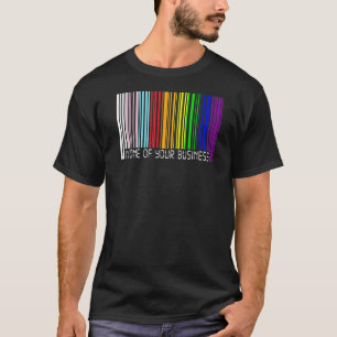 Camiseta No Es El Hombre De Su Empresa Unisex Barcode Lgbtq