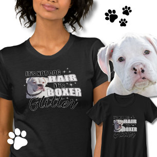 Camiseta No es el pelo de perro es Purpurina - Perro de box