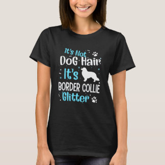 Camiseta No es el pelo de perro su borde purpurina Collie