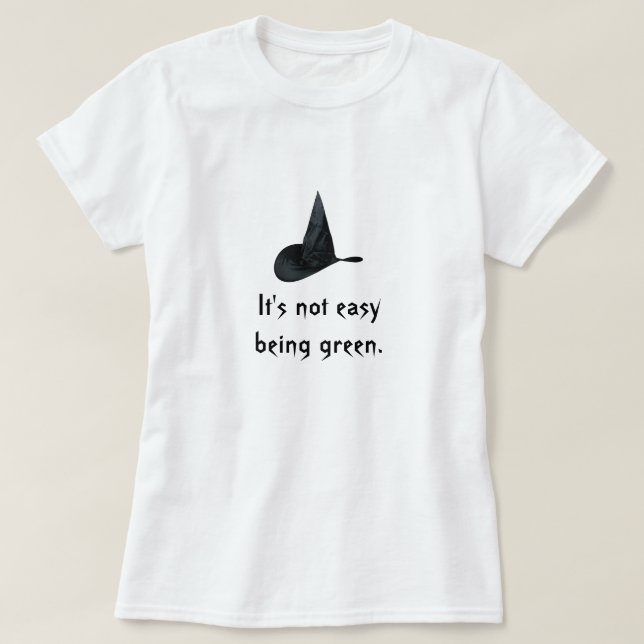 Camiseta No es el ser fácil verde (Diseño del anverso)