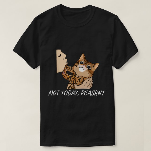 Camiseta No es el único gato bengalí gracioso de un campesi (Diseño del anverso)