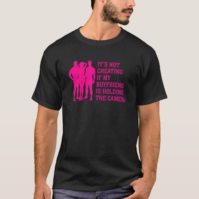 Camiseta No Es Engañoso Si Mi Novio Está Agarrando La C (Anverso)