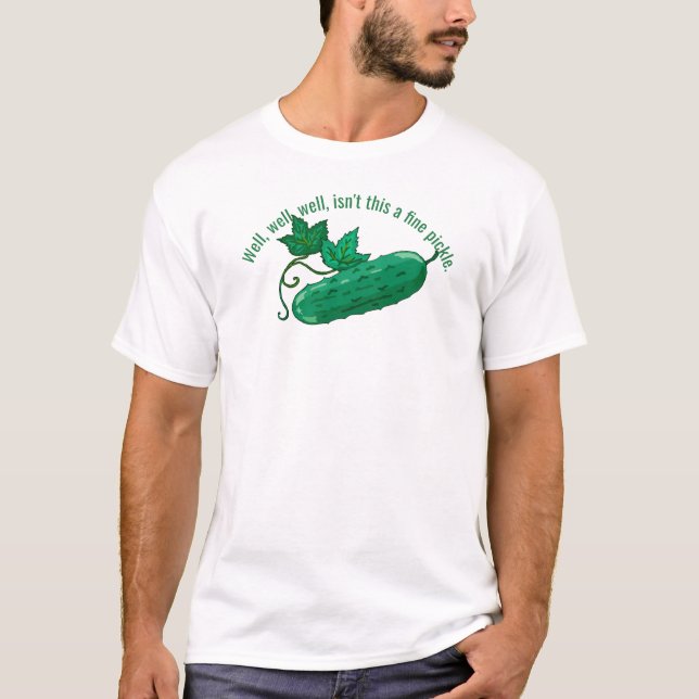 Camiseta ¿No es esto una cita graciosa de Fine Pickle pickl (Anverso)