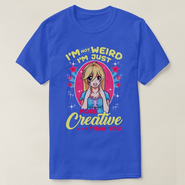Camiseta No Es Extraño Que Soy Más Creativo Que Tú (Diseño del anverso)
