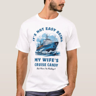 Camiseta No es fácil ser el marido de mi esposa que cruza e