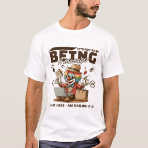 Camiseta No es fácil ser gerente, pero aquí