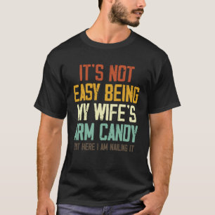 Camiseta No es fácil ser mi esposa un fanático canoso