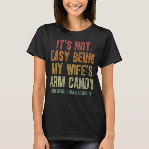 Camiseta No es fácil ser mi esposa un fanático canoso