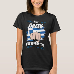 Camiseta No es griego pero apoya al viajero turista griego