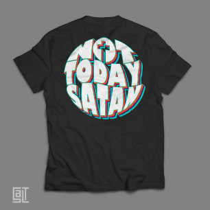 Camiseta No es hoy cristiano Inspirador satánico