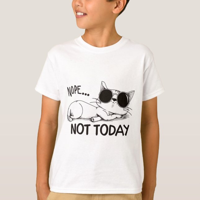 Camiseta no es hoy gato (Anverso)