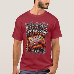 Camiseta No es ira, es pasión Y2K Humor de juegos