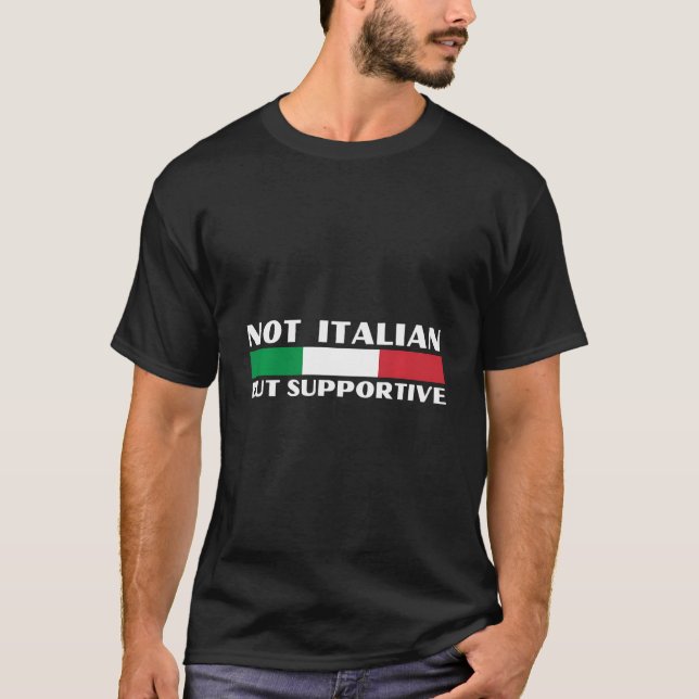 Camiseta No Es Italiano, Sino Un Diseño De Apoyo. Apoyo a I (Anverso)