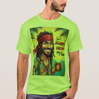 Camiseta no es la hora feliz en cualquier momento johnney d