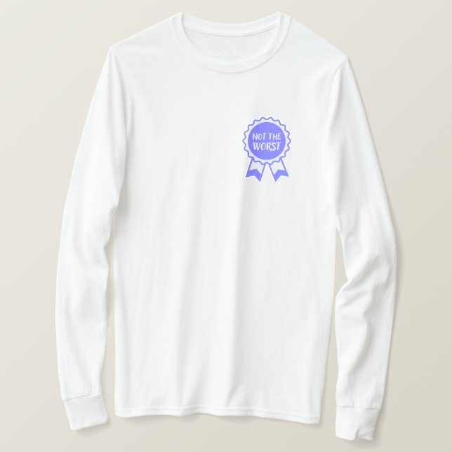 Camiseta No es la peor cinta azul (Anverso del diseño)