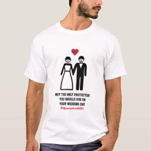 Camiseta No es la única protección Boda Coronavirus