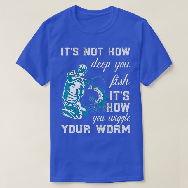 Camiseta No Es Lo Profundo Que Pescas Es Cómo Se Desplaza T (Diseño del anverso)