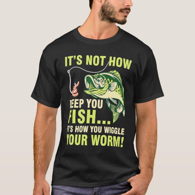 Camiseta No es lo profundo que pescas es cómo te atragantas (Anverso)