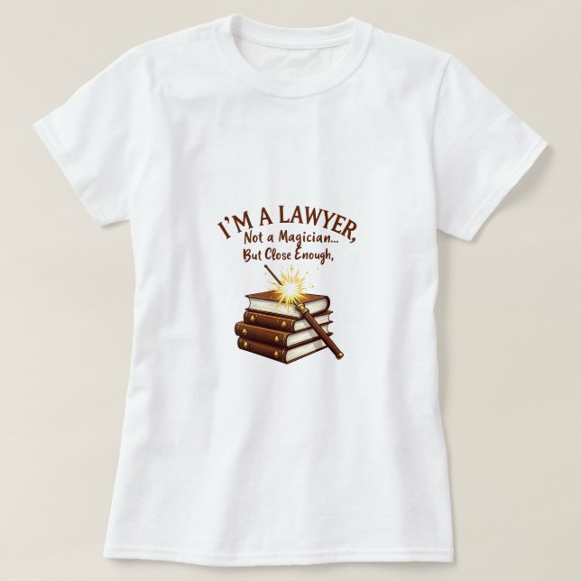 Camiseta No es mago, pero lo suficientemente cercano - Dise (Diseño del anverso)