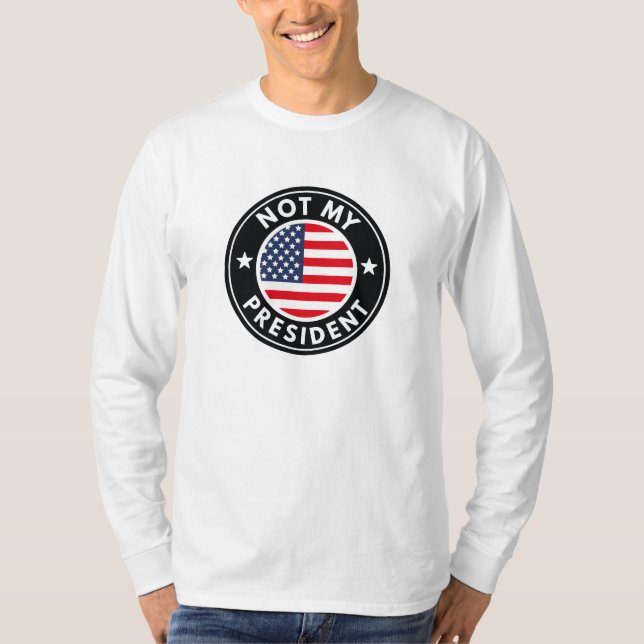 Camiseta No es mi presidente (Anverso)