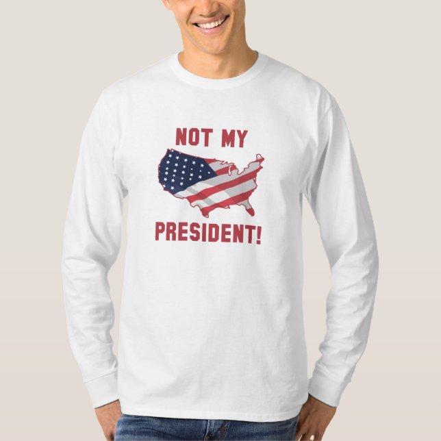 Camiseta No es mi presidente (Anverso)