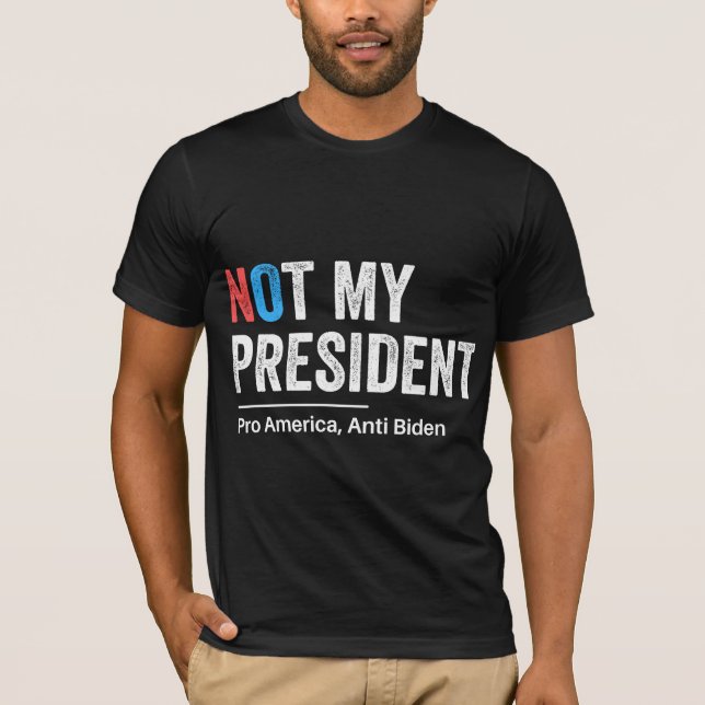 Camiseta No es mi presidente (Anverso)