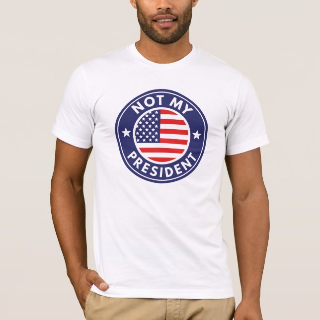 Camiseta No es mi presidente (Anverso)