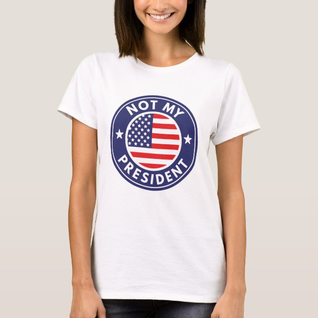 Camiseta No es mi presidente (Anverso)