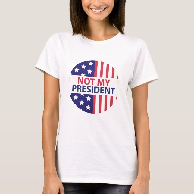 Camiseta No es mi presidente (Anverso)